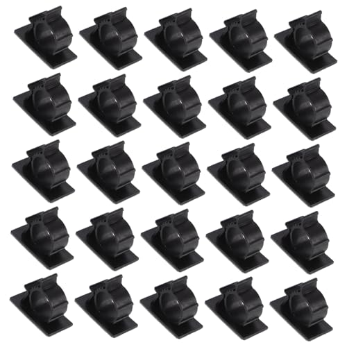 KICHOUSE Multifunctional Water Pipe Clamp Set 50pcs Cable Hose Clamp Self-adhesive Backing for Fixing Hoses Cables Tubes