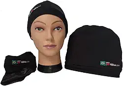 Touca modeladora forrada em cetim tipo nero (Médio até 60cm, preta)