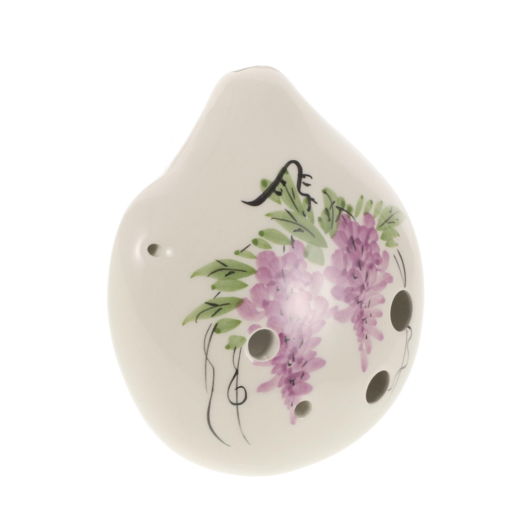 Toddmomy Cute 6-hole Ceramic Alto Ocarina Beginner Wind Instrument Cartoon Creative Songbird for Adults and Kids