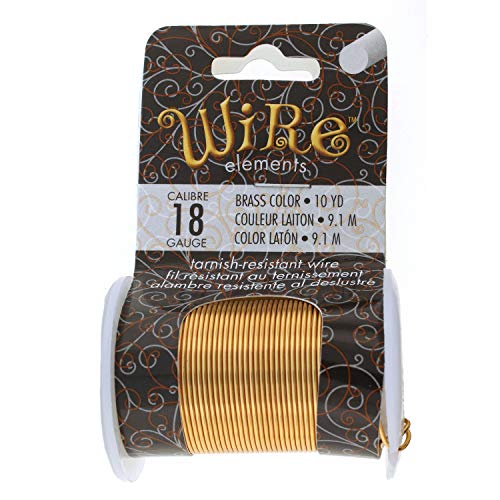 Image of The Beadsmith Wire Elements 18-Gauge Lacquered Tarnish-Resistant Copper Wire for Jewelry Making, 10 Yard, 9.14 Meter Spool