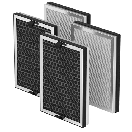 Image of JF260 Replacement Filter Compatible with JF260 Air Purifier, 3-in-1 True HEPA H13 with Activated Carbon Filter, Part Number JF260-RF, 4 Pack