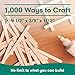 2000 pcs Jumbo Wooden Craft Sticks Pack - Bulk Popsicle Sticks for Arts & Crafts Projects, Holiday Ornament Crafting, Ice Cream, Waxing