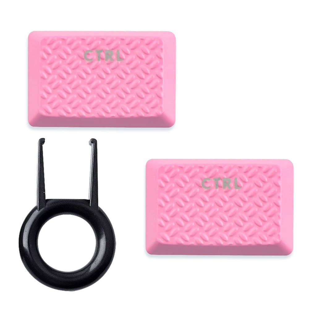 Texture Tactility Backlit Gaming keycaps Key Caps Replacement for GL Tactile Switch Logit G813 G815 G913 G915 TKL RGB Mechanical Keyboard Kaycaps (2X Texture Ctrl, Pink)