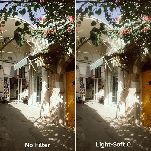 Image of Walking Way 67MM Soft Focus Filter White Pro Mist Diffusion Filter Ultra Light Dreamy Fog Effect Circular Lens Filter Softening Diffuser for Video /Vlog /Portrait Photography