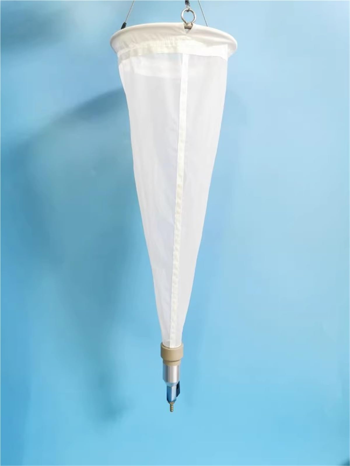 ERRULAN Plankton Net Size 50 Cm Diameter 20 Cm Size, 64/112 Micron Opening, 13/25# Fine Plankton Sampling Net, 200/125 Mesh Thickened Experimental Nylon for Collecting phytoplankton(125 Mesh)