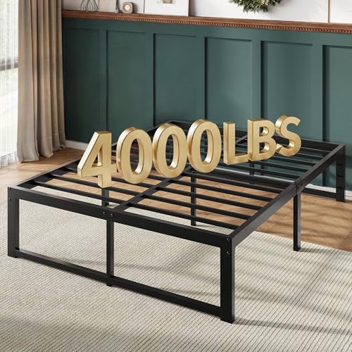 Allewie Queen Bed Frame, 14 Inch Metal Platform Bed...