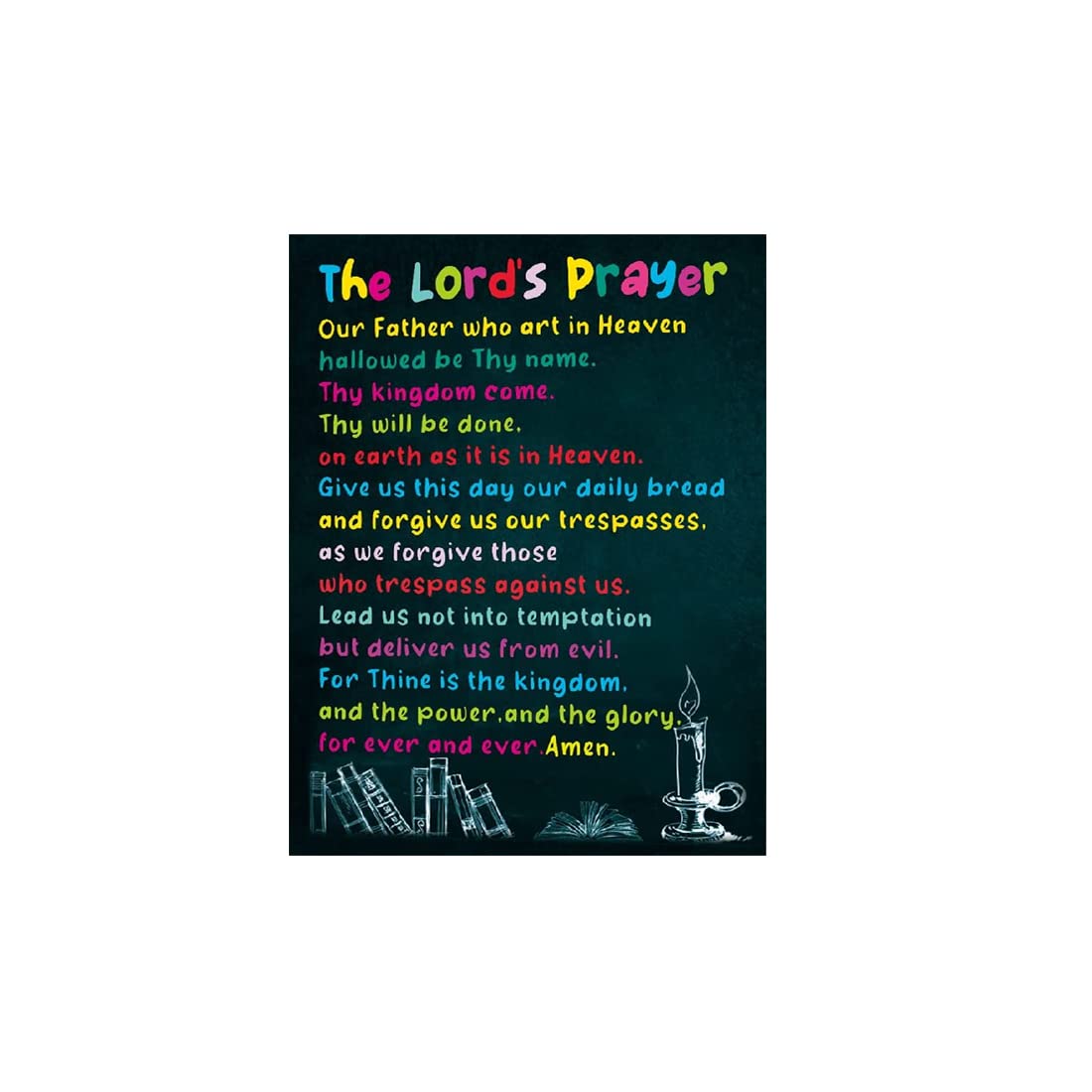 Emo Gallery Bible Golden Words Wall Sticker for Home, Office Decor, Church,Prayer Room,Jesus Bible Poster|Bible Verse Art Christian Religious Bible Quote 18x12 Inc Self Adhesive Sticker