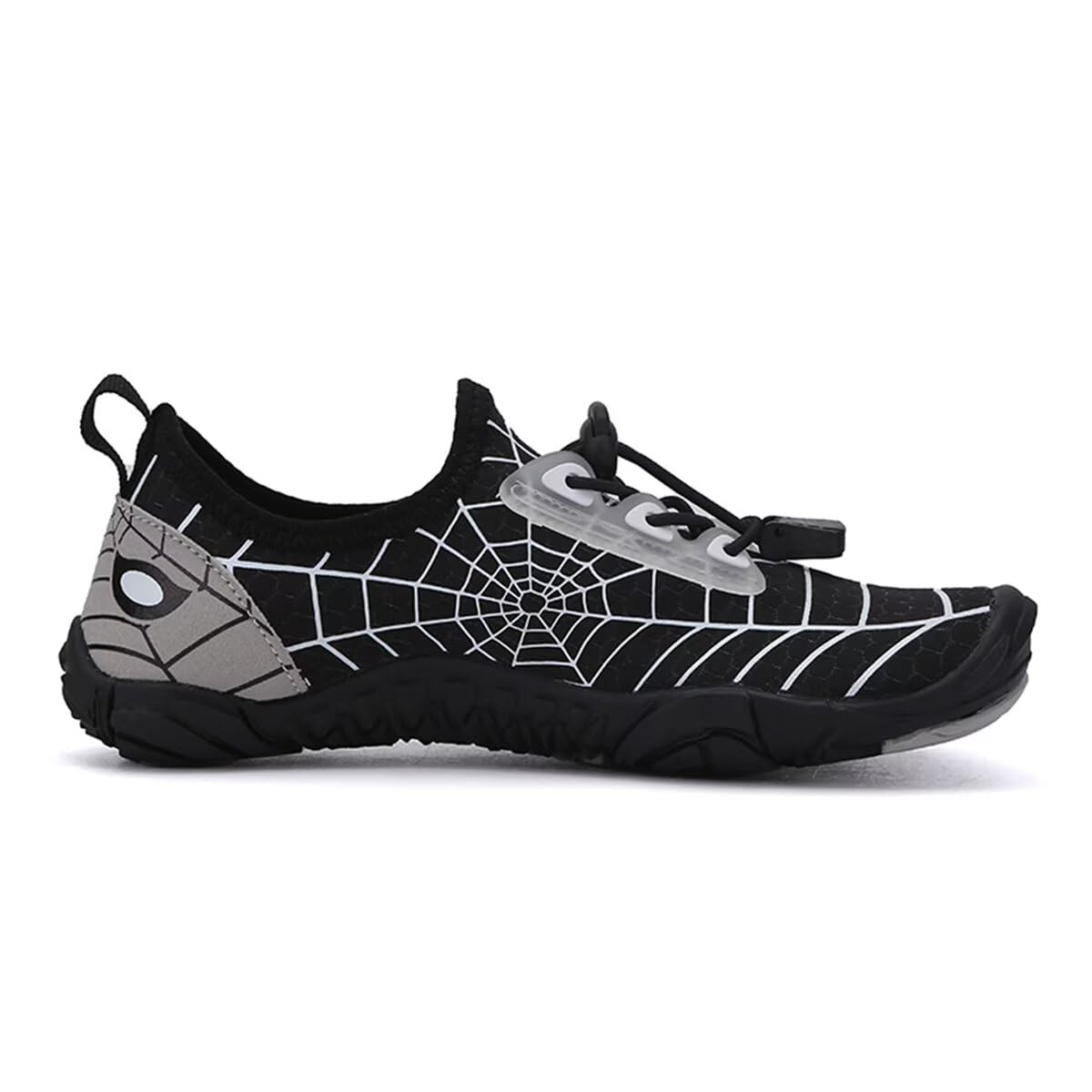 Kids Boy Girl Soft Lightweight Quick Dry Anti Skid Aqua Shoes for Summer Beach Swiming Diving Surfing Wading Water Sports Walking Black 4 Big Kid