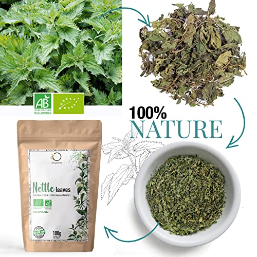 ORIGEENS ORGANIC NETTLE TEA 100g | Stinging nettle leaf, detox, draining and remineralising herbal tea