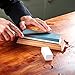 Knife Sharpening Stone Set Whetstone Kit 4 Grit 400/1000 3000/8000 Sharpening and Honing Waterstone Wet Stone Sharpener for Chefs Kitchen Knives Anti-slip Bamboo Base and Flattening Stone