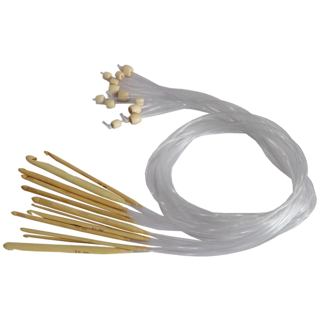 ZZIOLYTHICTRADING Aghi Circolari Bambù 12 Pezzi