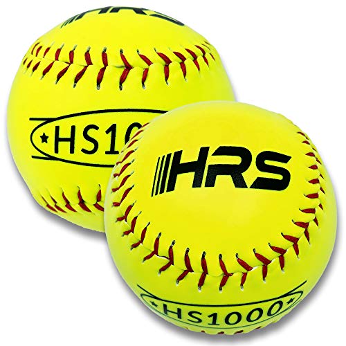 Practice Fast Pitch/Slow Pitch Official Size 12 Inch Softballs. Perfect Softball for Batting or Fielding Practice. 6 Balls Per Pack.