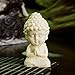 SHIDXIB 2Pcs/1Set Serene Buddha Statues in Lotus Pose Statue Ornament Ideal for Home Office and Car Decor