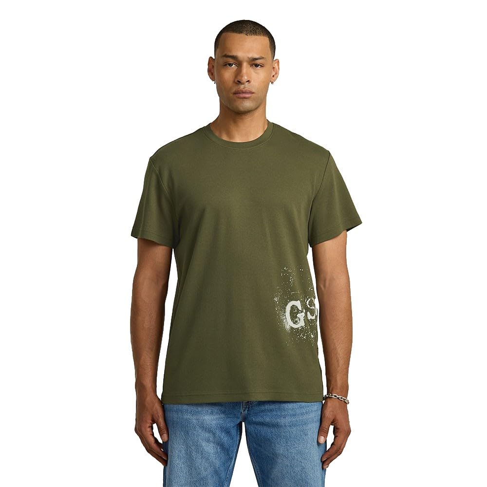 G-STAR 8719965012981 Sprayed Size, Green (Shadow Olive D26819-d976-b230), XL