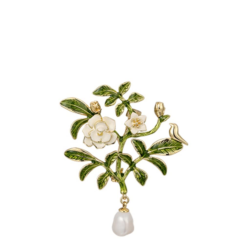 Botanische frische Gartenanzug Brosche Hemd Pin Brosche Frauen Kleidmantelzubehör