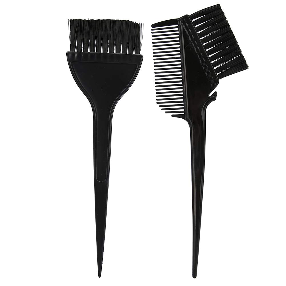 Kit De Coloration des Cheveux Kit De Teinture des Cheveux Teinture des Cheveux Salon Bol De Mélange Teinture des Cheveux Outil De Coiffage Bol De Mélange Ensemble Pour Salon SPA Coiffure(Noir)