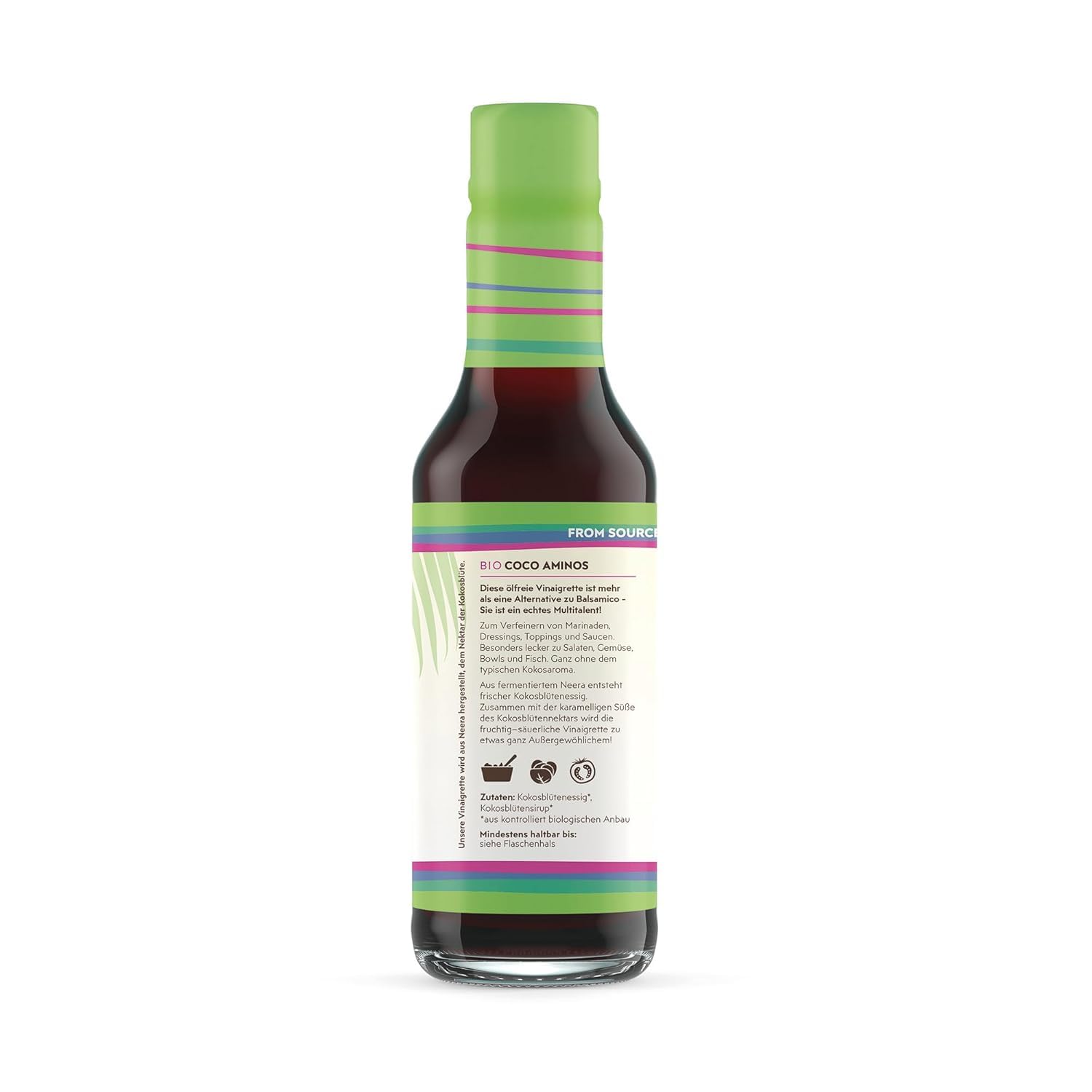 Goodmoodfood Bio Coco Aminos Vinaigrette 2x245ml - Vegan, Glutenfrei, Ölfrei, Salzfrei, 100%Bio Naturprodukt von den Philippinen, aus Kokosblütenessig & Kokosblütensirup - Dressing, Marinade, Topping