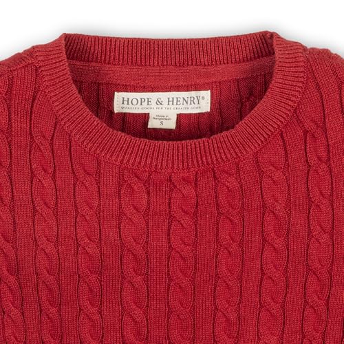 Image of Hope & Henry Girls' Long Sleeve Rib Knit Sweater Top