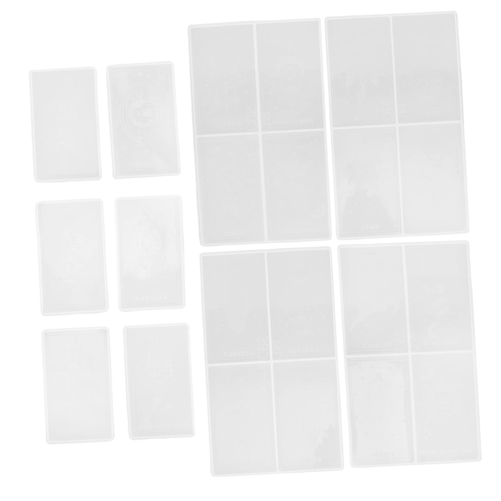 Housoutil Moule Tarot en Silicone Blanc, 1 Set, pour Versage Décoratif