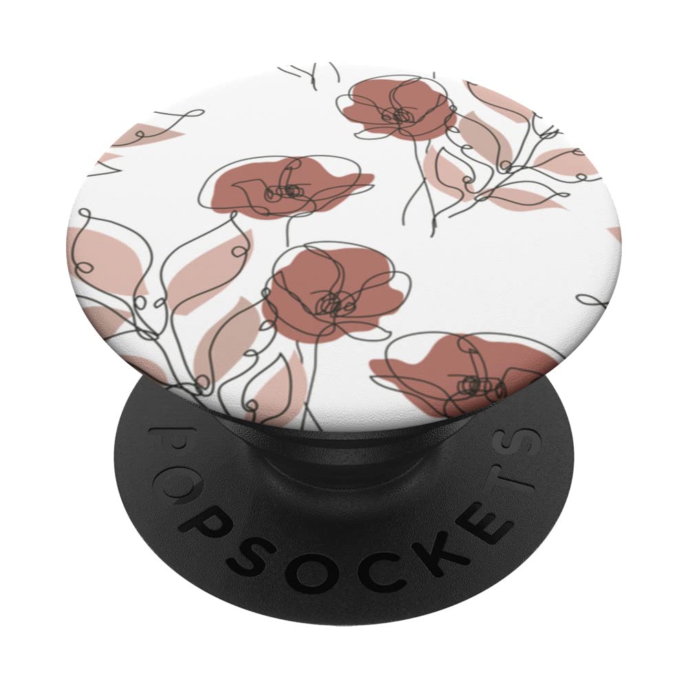 Amazon.com: Minimal Poppy Flower Boho Floral Cute Aesthetic PopSockets  Swappable PopGrip : Cell Phones & Accessories