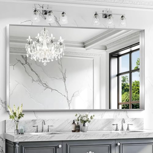 CIRCUMI Silver Bathroom Mirror, 36