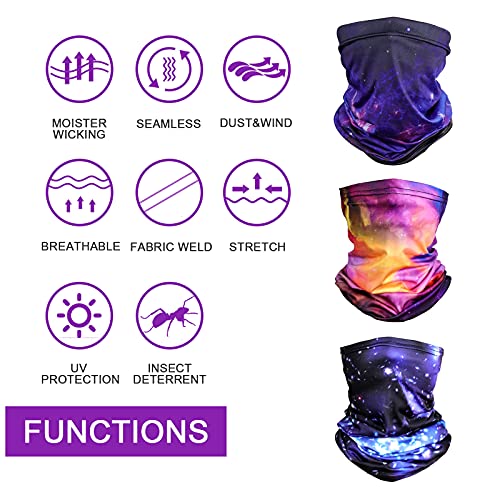 Sun Protection Face Mask Neck Gaiter - 9 Pack Breathable UV Protection Scarf for Men & Women, Hiking, Cycling, Fishing4