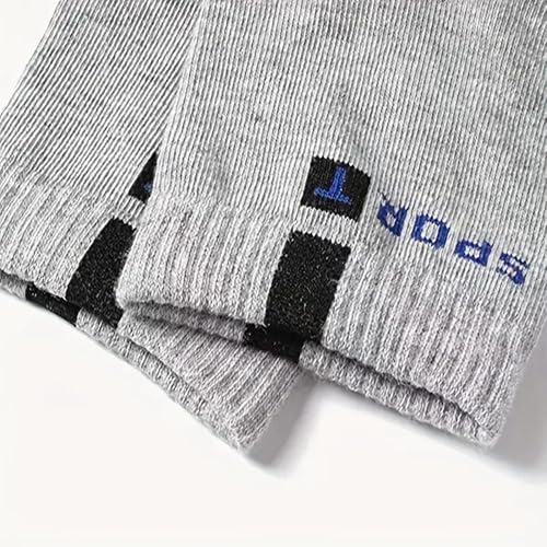 Image of SPORT 5 Pairs Solid Cotton Ankle Length Socks for Men & Women, Anti Odour & Anti Bacterial, Multicolor, Pack of 5, Free Size