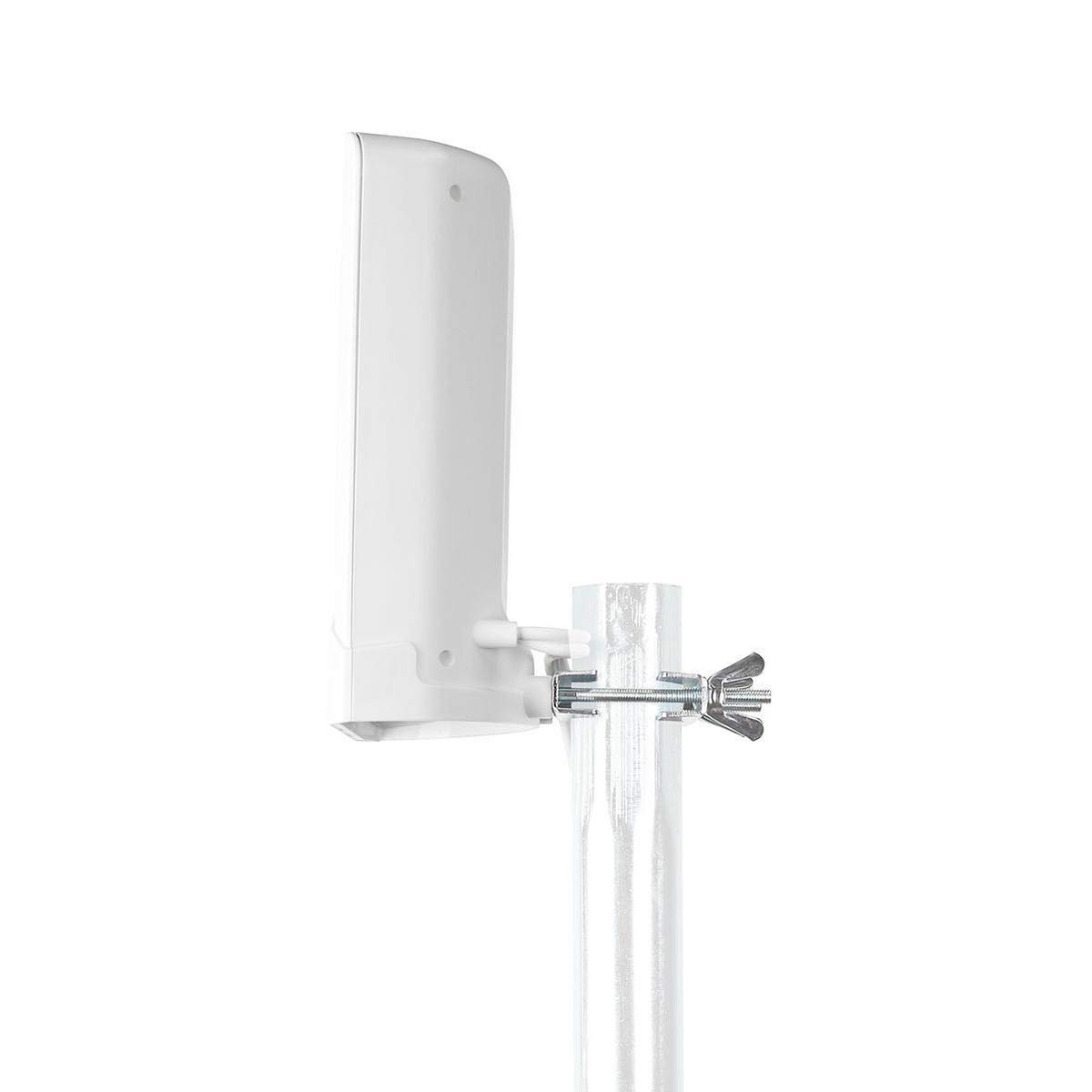 Nedis Antena 5G, 4G, 3G - Recepción de señal Estable con Cable LMR200 de 2,5 de Longitud y una Sola Antena - 698-5000 MHz - Apta para Exteriores - Blanca