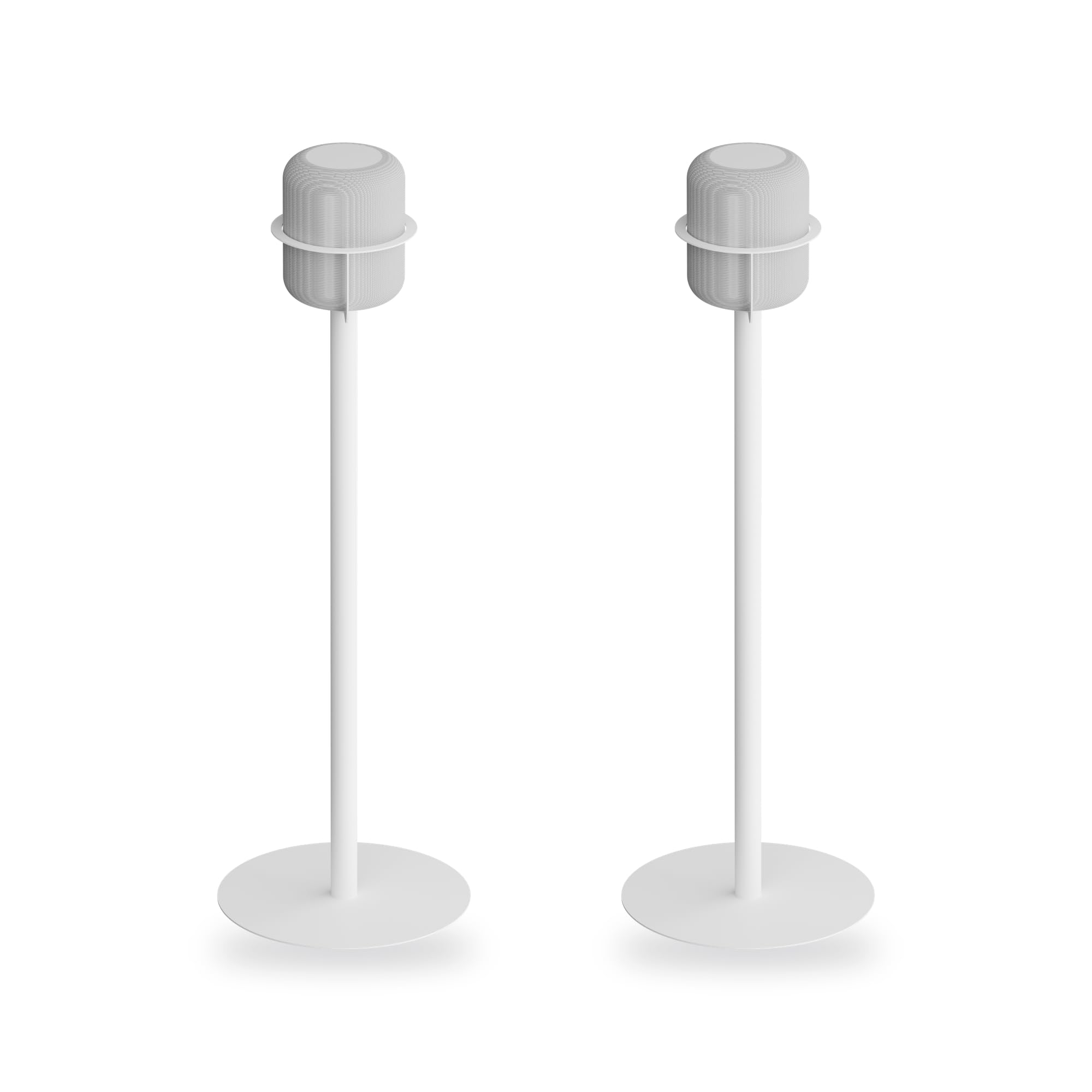 Play With NoBox Speaker Stand for Apple HomePod & HomePod 2, 37-Inch Floor Stand with Built-in Cable Management, Powder-Coated Steel, Sleek Modern Design, Secure Precision-Fit Ring