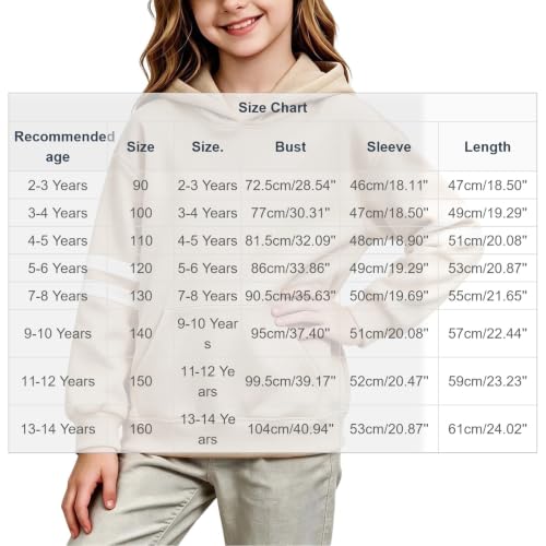 Ayolanni girls clothing Hoodies for Teen Girls Cute Trendy Hooded Sweatshirt Youth Kids Clothes Beige - image 4