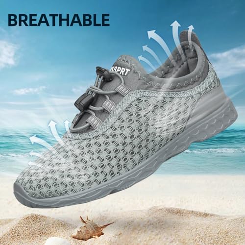 Image of DOUSSPRT Water Shoes for Kids Boys Girls Quick Dry Beach Sports Swim Pool Aqua Shoes for Toddler /Little Kid /Big Kid