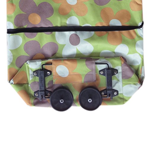 bestomz zusammenklappbar Strandkorb Tasche mit der Räder Einkaufstrolley, faltbar, Roulette Keyring Rennen… – Bild 4