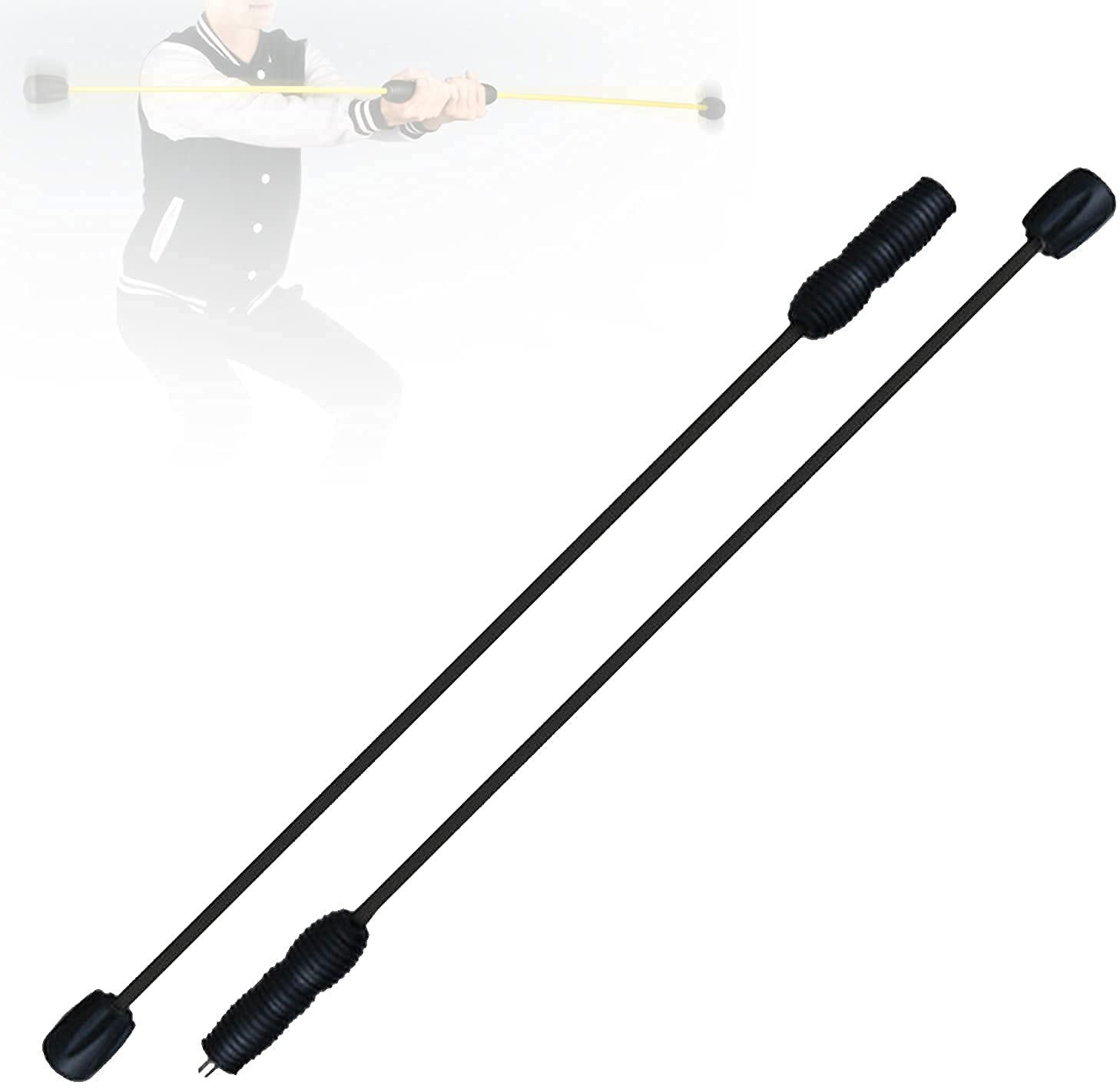 Swing Stick Fitness Asta elastica speciale per il fitness Barra da allenamento rossa ad alta frequenza Barra elastica Barra anti tremore rimovibile per la perdita di peso, brucia grassi, giovani(Color