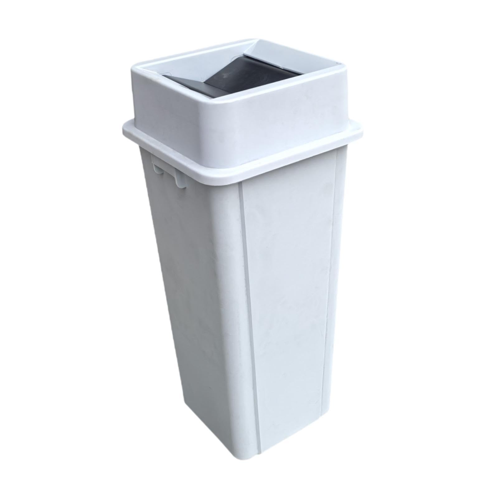 Cubo de Basura Cuadrado para Cocina, con Tapa abatible, contenedor de residuos para Uso Industrial, Interior, Exterior y Escolar, 90l