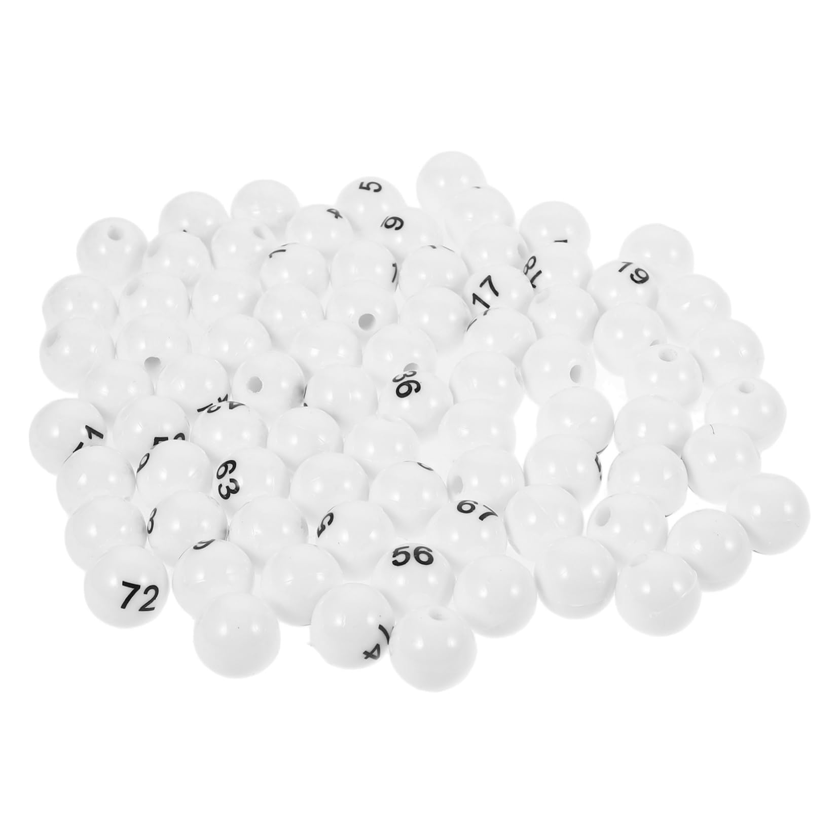 Hohopeti Raffle Number Balls 75pcs Plastic Balls Perfect for Parties Games Events