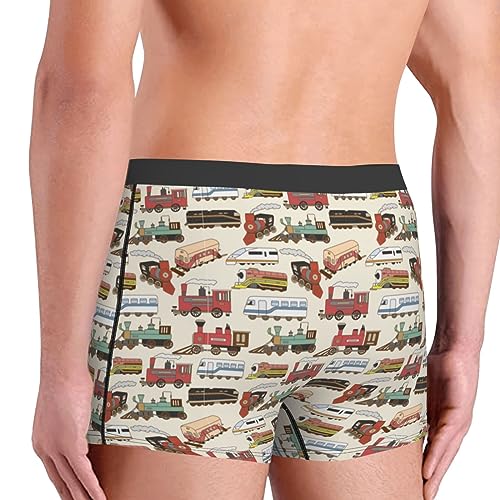 Vintage Trains Boxers for Men Boxer Shorts Soft Mens Underwear Boxer Briefs4