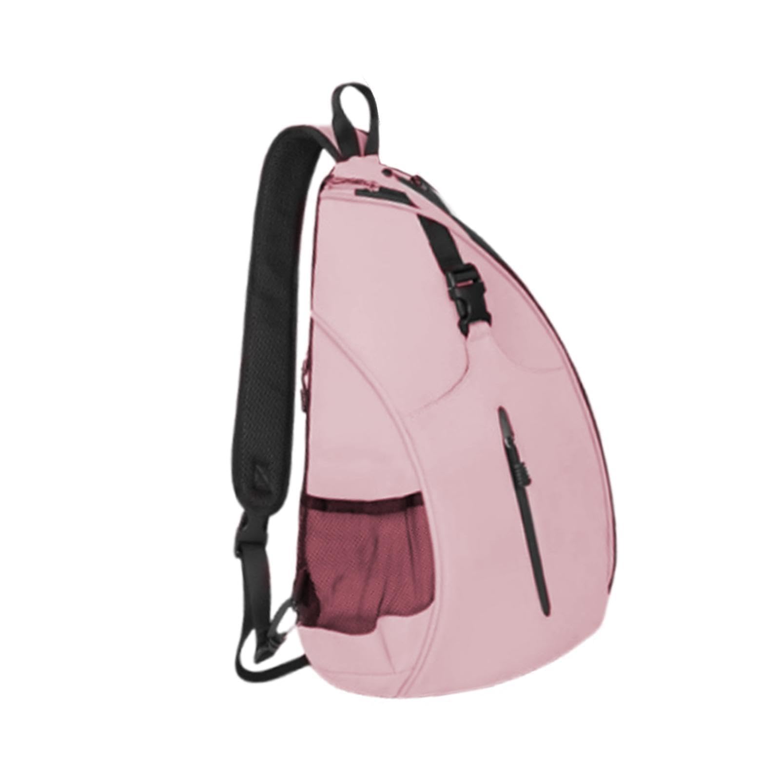 Colaxi Tennis Racket Bag,Crossbody Bag,Water Resistant Protect Rackets Badminton Racquet Storage for Adults,Tennis Player,Women Men, pink