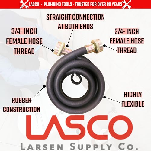 Lasco 16-1702 Rubber Washing Machine Hose thumb #1