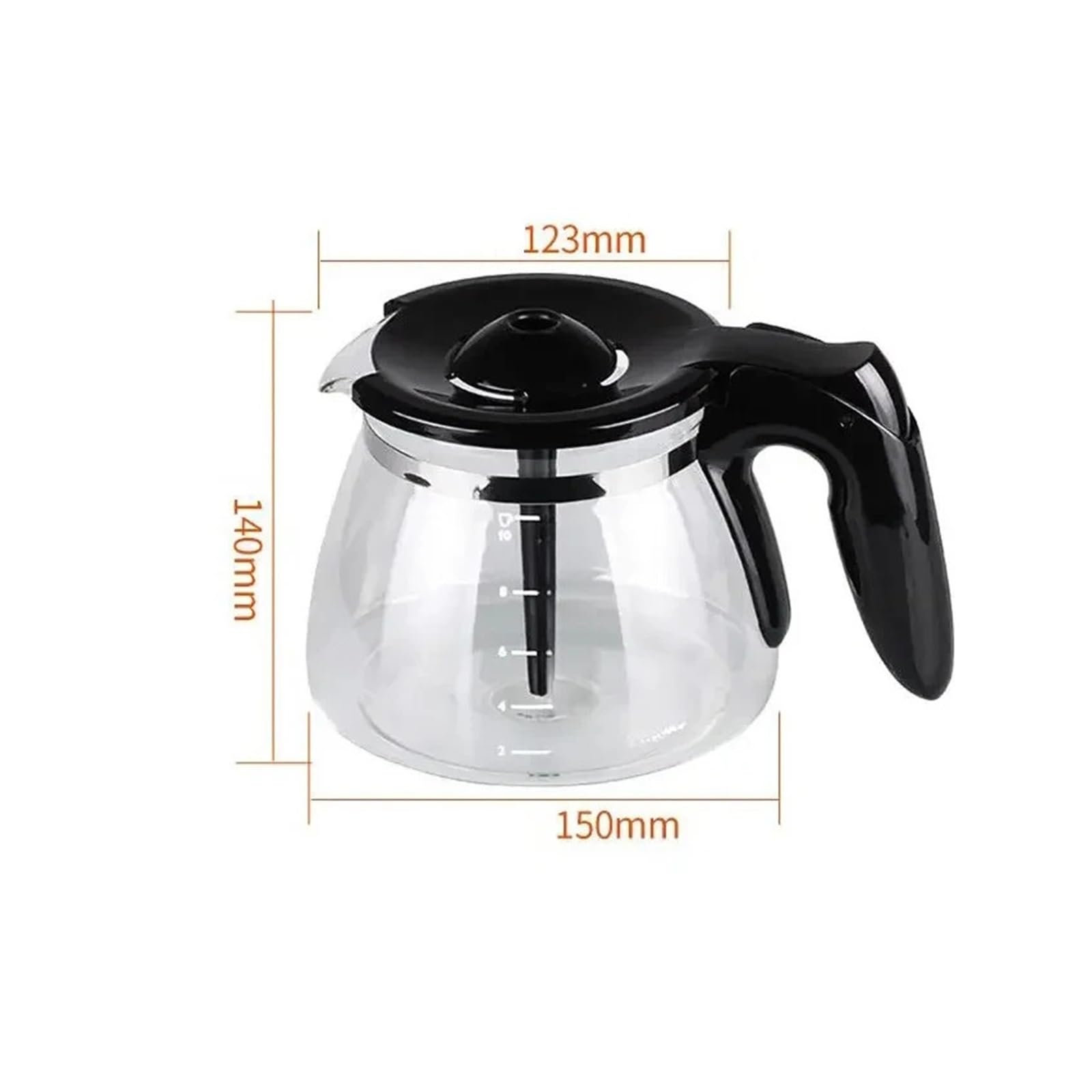 Kaffeekanne Aus Glas, Kompatibel For Philips
