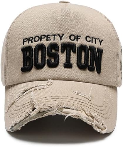 Miniatura 2 de Moda Boston algodón gorra de béisbol vintage hombres mujeres retro deportes al aire libre casual sombrero de sol