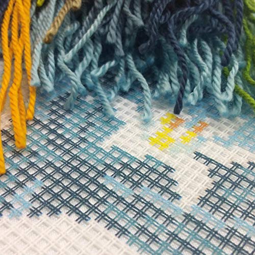 Brvsk White Lilies. Needlepoint Kit. Throw Pillow 16×16 Inches. Printed Tapestry Canvas, European Quality #TOP2