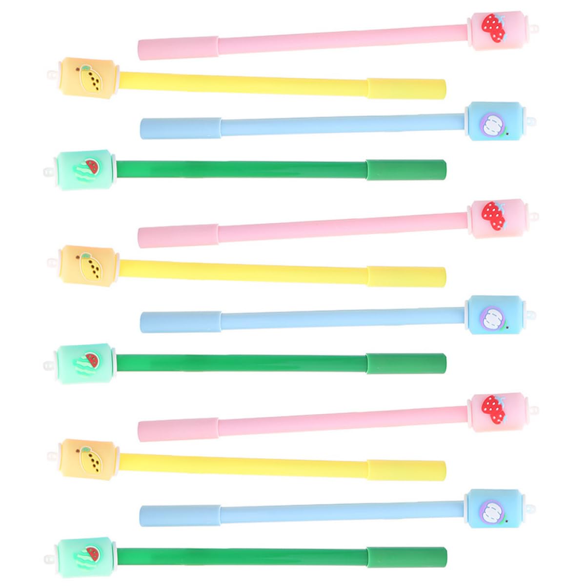 VILLCASE 4 Juegos Pluma De Gel Gel Bolígrafo De Punta Fina Bolígrafos De Dibujo Negro Bolígrafos Portátiles Bolígrafo Para Linda Pluma Recarga De Aguja 12 Piezas X 4