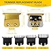 707Z Replacement Blade Compatible for BaBylis-PRO FX787 & FX726 Trimmers, DLC Replacement Blades with 4 Guards Set Compatible for BaBylis Trimmer Blade - Gold