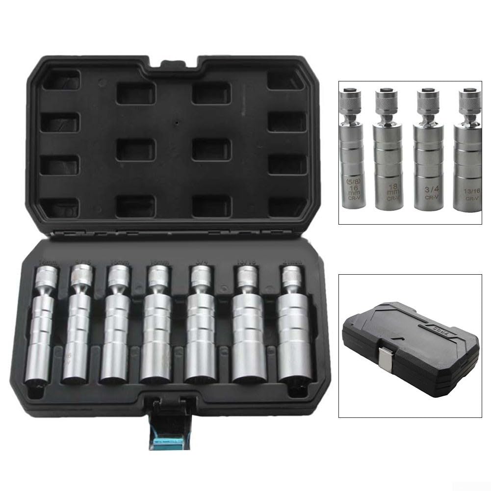Bewältigen Sie jede Aufgabe, effizient gestaltete 7-teilige magnetische Zündkerzen, perfekt für Reparaturen