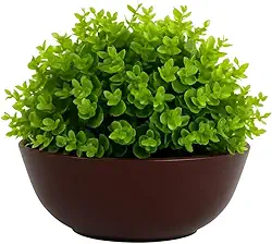 Planta Artificial Decorativa Tipo Arbusto – Realista, Compacta e Sem Manutenção para Sala, Escritório e Apartamento