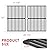 GGC 15 inch Grill Grate Replacement for Weber 7522 Spirit E/S 200 E/S210 Spirit 500 Genesis Silver A, Cast Iron Cooking Grid 15 inch x 11 1/4 inch 2PCS