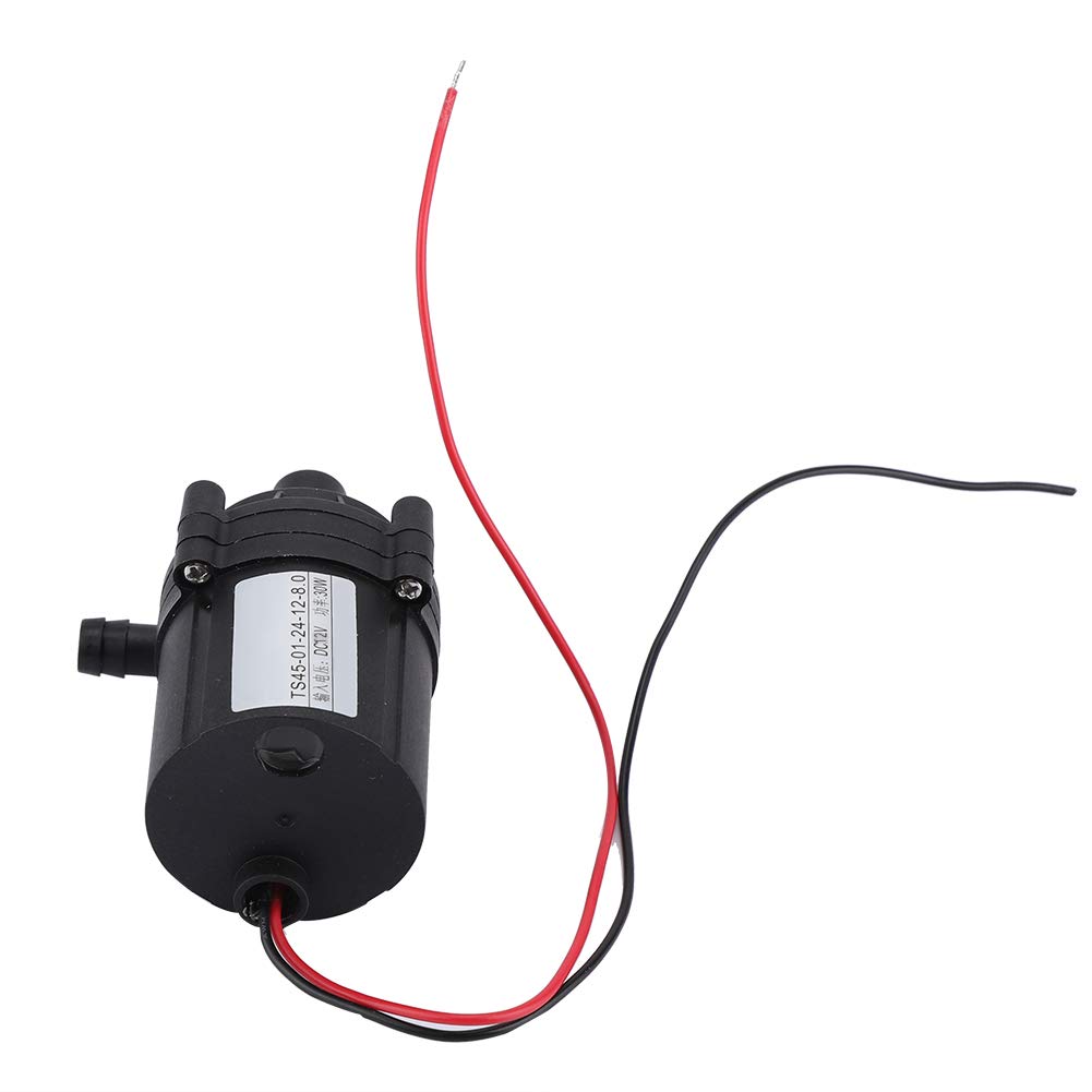 Zerodis 24/12 V DC pompa a flusso d'acqua brushless pompa di circolazione regolabile DC motore pompa per PC System di raffreddamento ad acqua, 12V