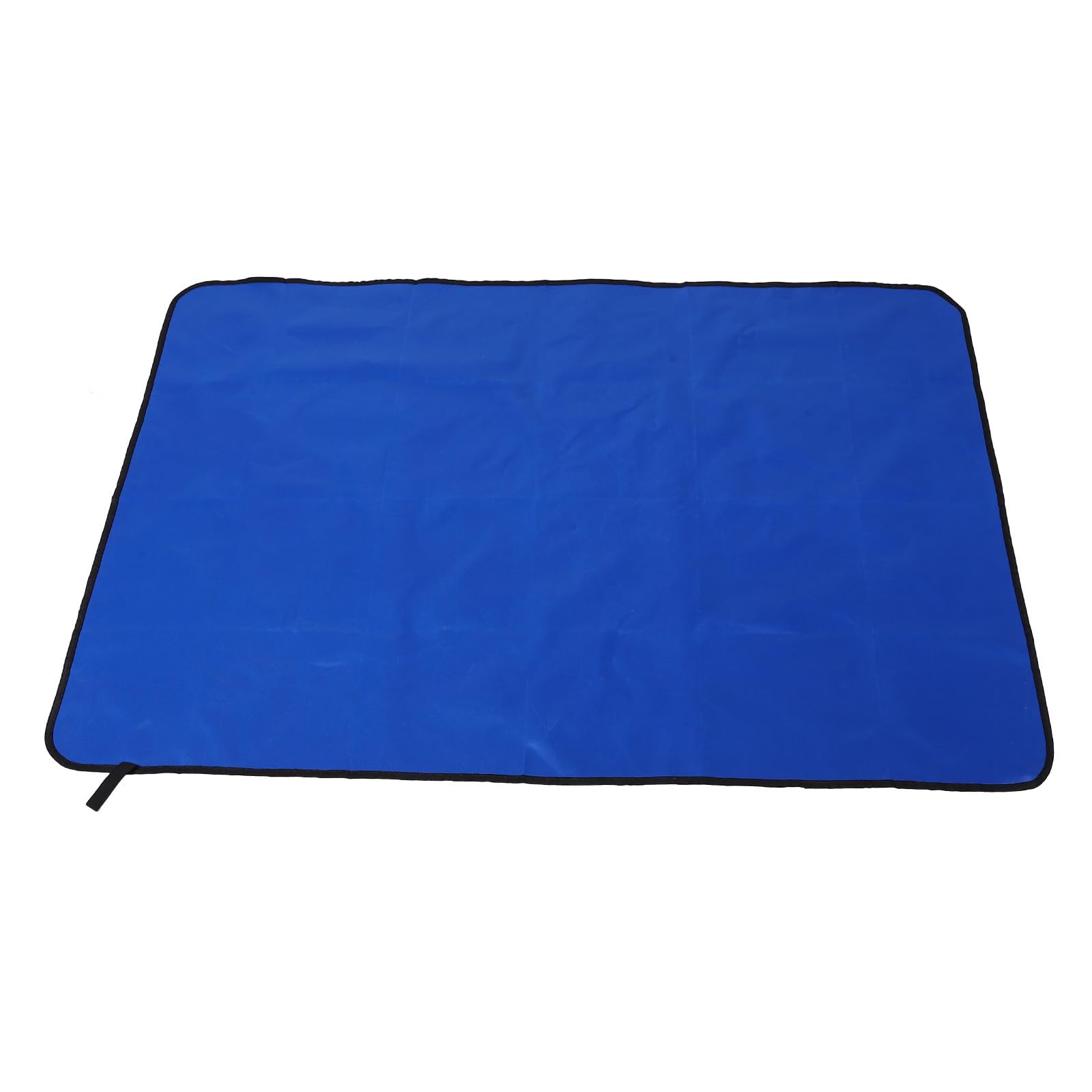 Alfombra Protectora de Suelo evita daños protegiendo superficies con tela Oxford azul resistente.