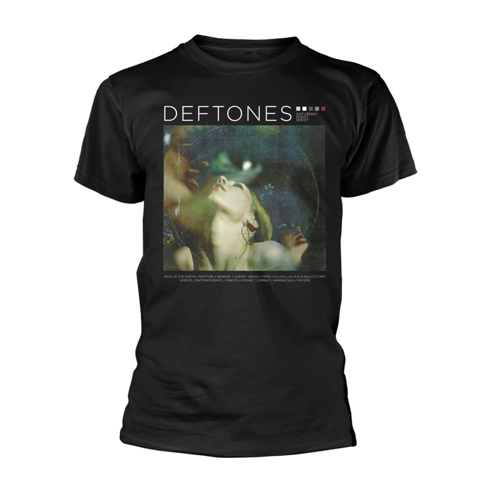 Rock Off Officially Licensed Products Men's Black Deftones Saturday Night Wrist Official Tee T-Shirt Unisex (Xx-Large)