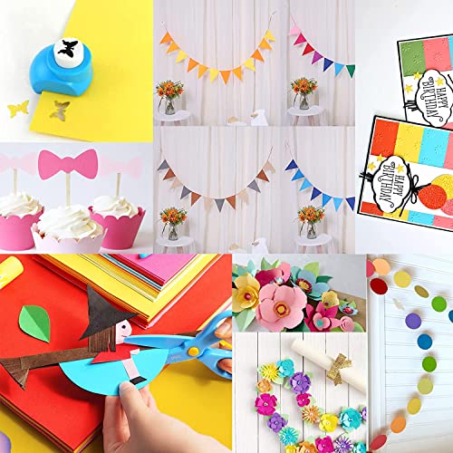 Image of A4 Size Vibrant Color Sheets for Origami Art and Craft Set of 100 Sheets Origami Project, Project, Assignment, Paper Decoration, File Decoration Size - 28x21 Cm (28x21 Origami Sheets 100)